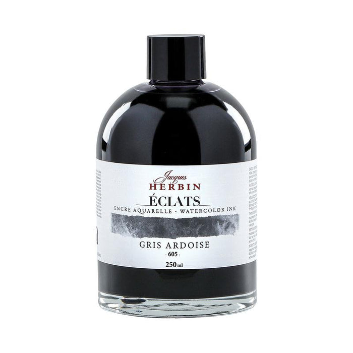 Jacques Herbin Eclats Watercolour Ink 605 Slate Grey 250ml C18605T_1