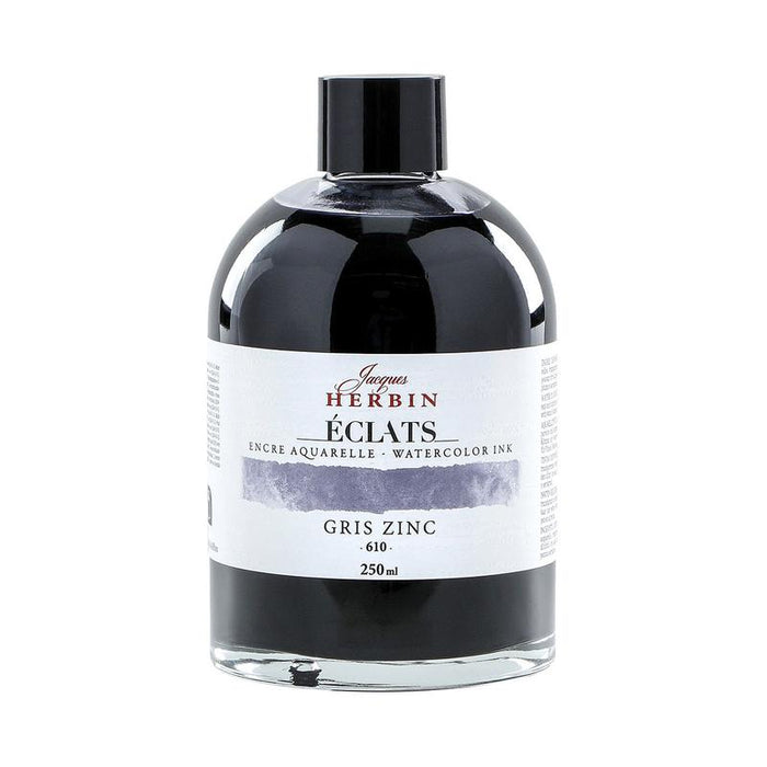 Jacques Herbin Eclats Watercolour Ink 610 Zinc Grey 250ml C18610T_1