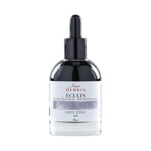 Jacques Herbin Eclats Watercolour Ink 610 Zinc Grey 50ml C16610T_1