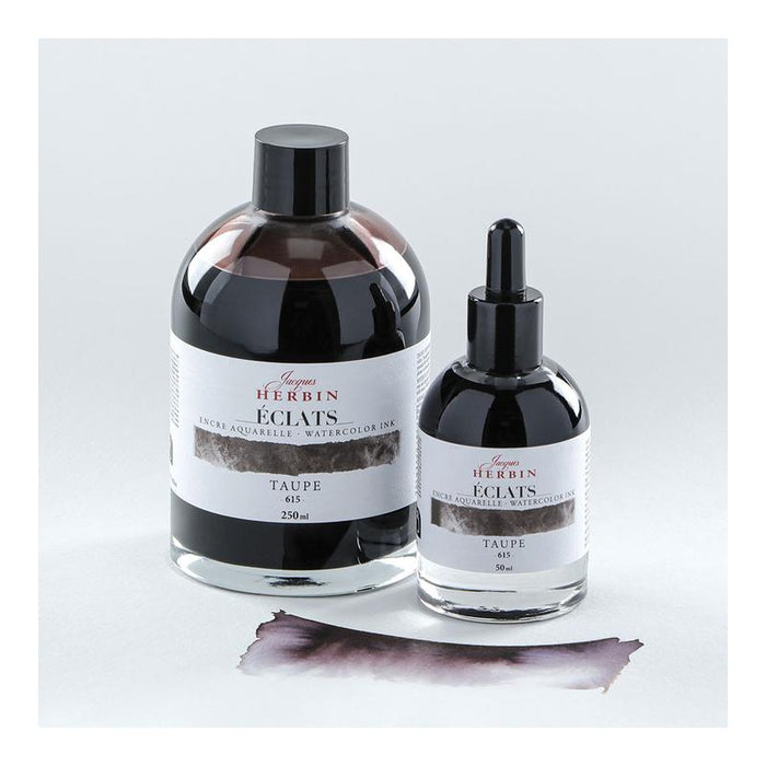 Jacques Herbin Eclats Watercolour Ink 615 Taupe 50ml C16615T_3