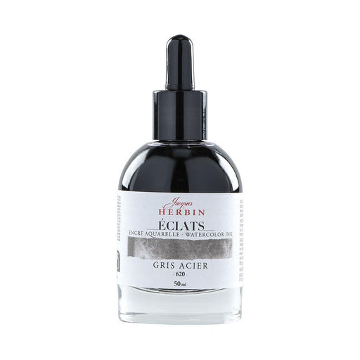 Jacques Herbin Eclats Watercolour Ink 620 Steel Grey 50ml C16620T_1