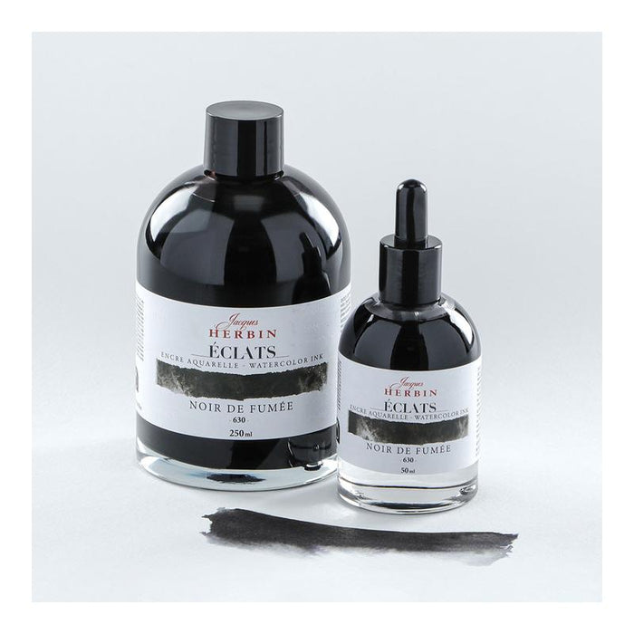 Jacques Herbin Eclats Watercolour Ink 630 Carbon black 50ml C16630T_3