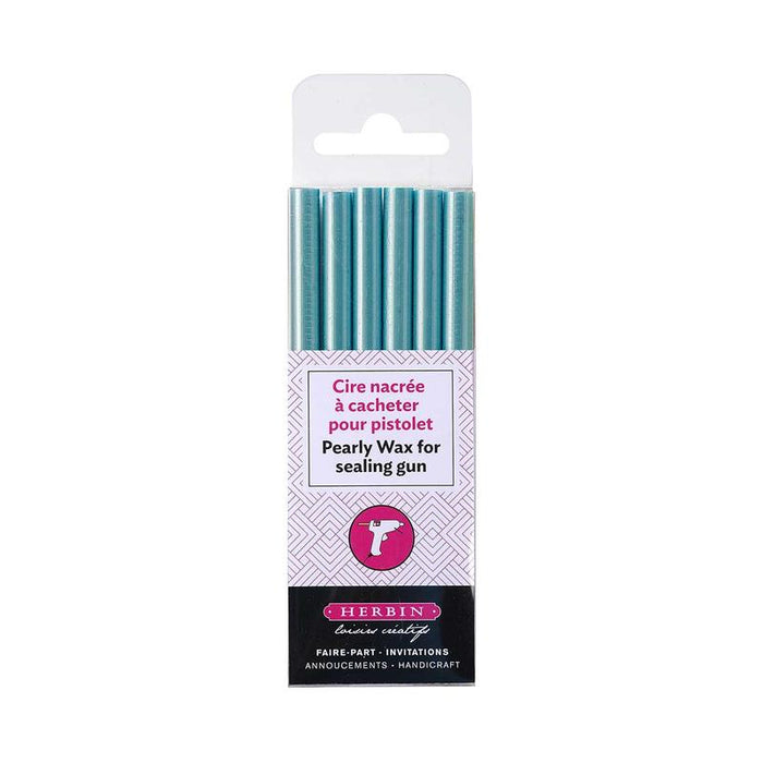Jacques Herbin Herbin Wax Gun Sticks Pearly Azure Blue, Pack of 6 C35911T_1