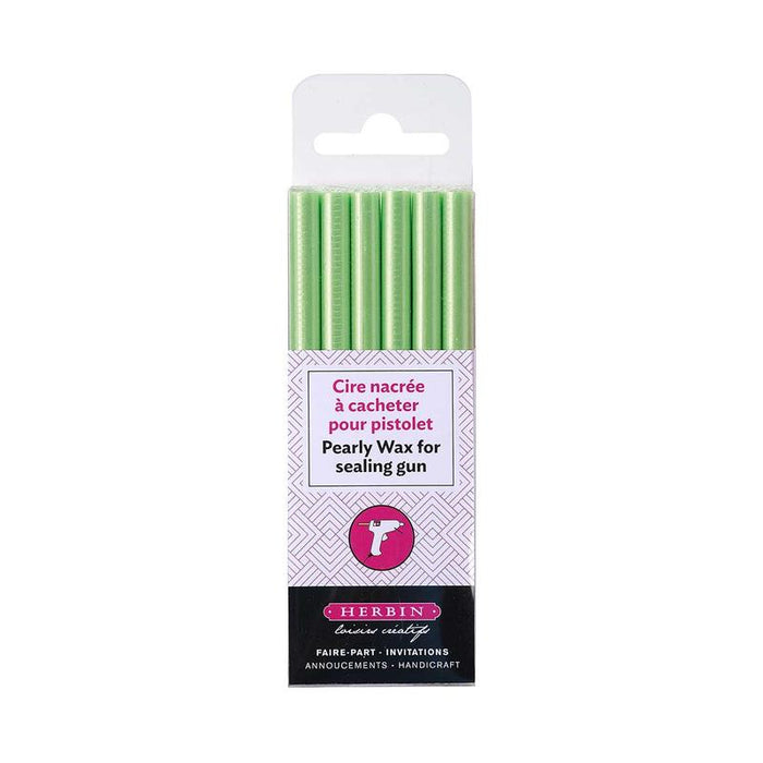 Jacques Herbin Herbin Wax Gun Sticks Pearly Green, Pack of 6 C35932T_1