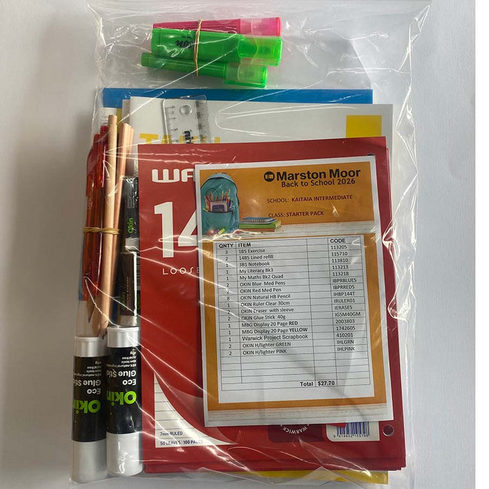 Kaitaia Intermediate School Starter Pack KIS26