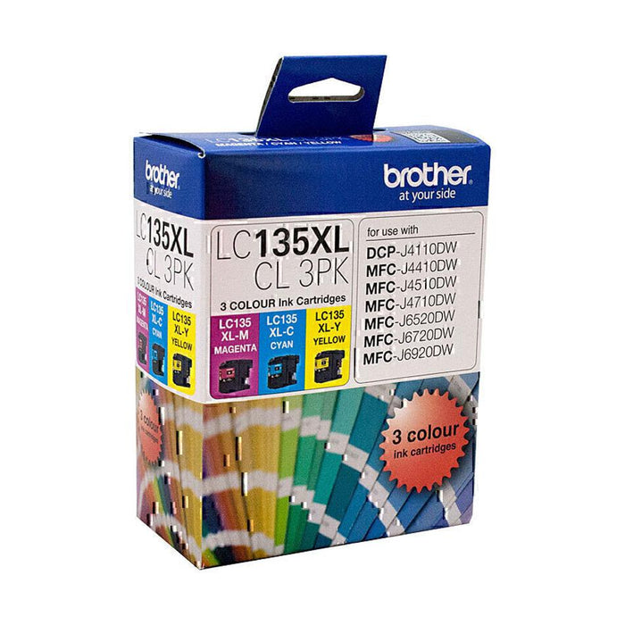 Brother LC135XL CMY Colour Pk LC135XLCL3PK