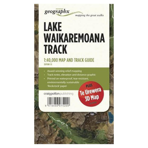 Lake WaikaremoanaTrack FOLDED Map - Geographx_1