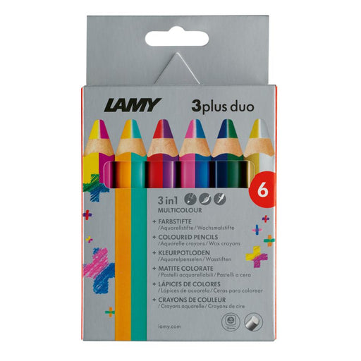 Lamy 3Plus Duo Pack Colored Pencils 6 Assorted Colors_1