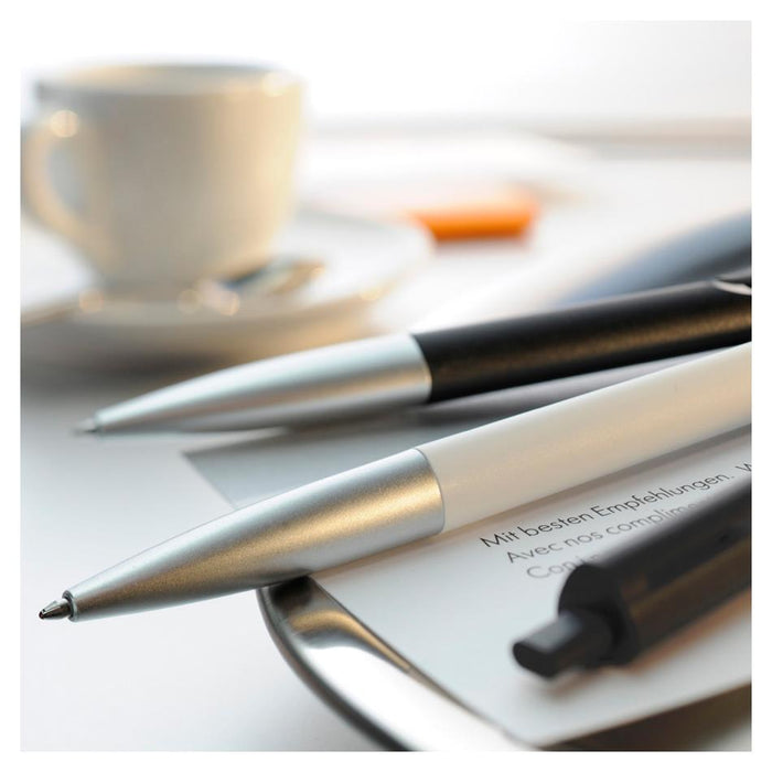 Lamy Noto Ballpoint Pen WhiteSilver Triangular Design LY4001008_2