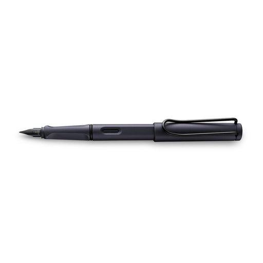 Lamy Safari Fountain Pen Steel Black Medium (0E2) 1001084_1
