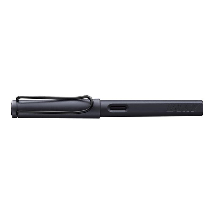 Lamy Safari Fountain Pen Steel Black Medium (0E2) 1001084_2