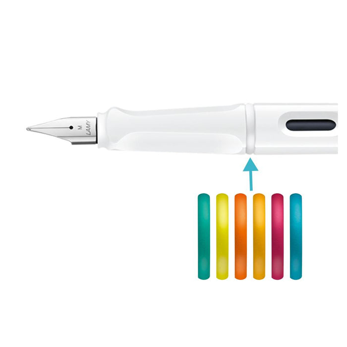 Lamy Safari LE Fountain Pen All White Fine Nib 1002423_3