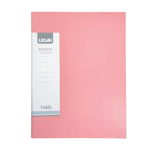 Ledah A4 Pastel Display Book 20 Pockets - Pink 300020_1