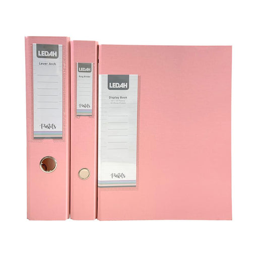 Ledah A4 Pastel Display Book 20 Pockets - Pink 300020_2