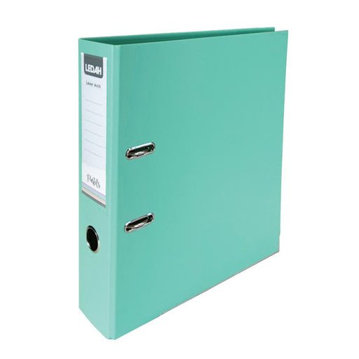 Ledah Pastels A4 Lever Arch Binder Green 75mm 300012_1
