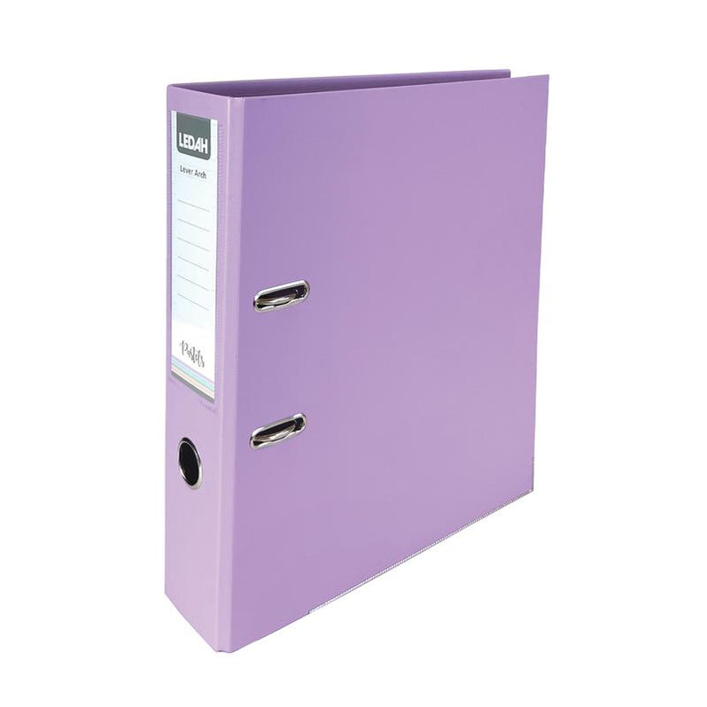 Pastel Binder A4 Purple - Ledah Lever Arch 300011 — Marston Moor
