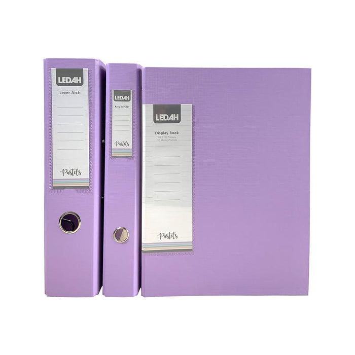 Ledah Pastels Binder Purple A4 Lever Arch 300011_2