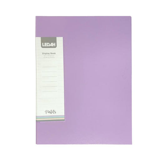 Ledah Pastels Display Book A4 Purple 20 Pocket 300021_1