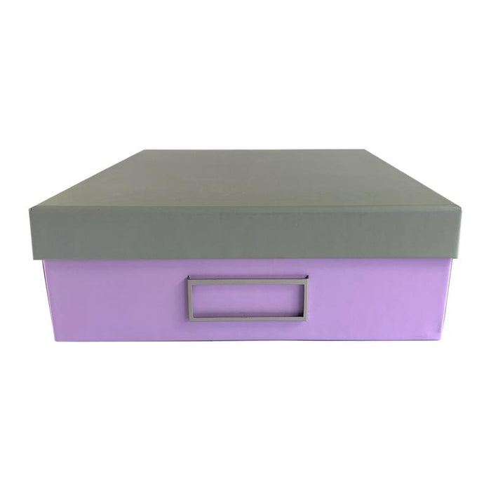 Ledah Pastels Storage Box A4 Purple 300027_1