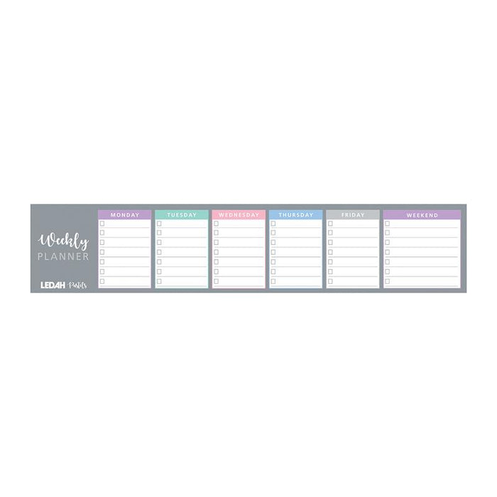 Ledah Pastels Weekly Keyboard Planner Pad 60 Sheets 300041_1