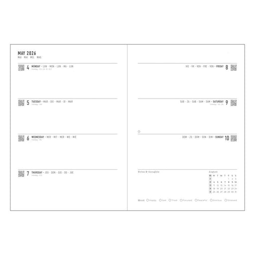 Letts A5 Week to View Diary Spring Valley Mint 2026_2