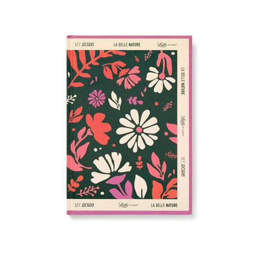 Letts A6 La Belle Nature Diary 2026 Green Day-to-Page_1