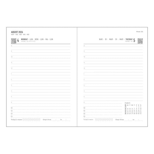Letts A6 La Belle Nature Diary 2026 Green Day-to-Page_2