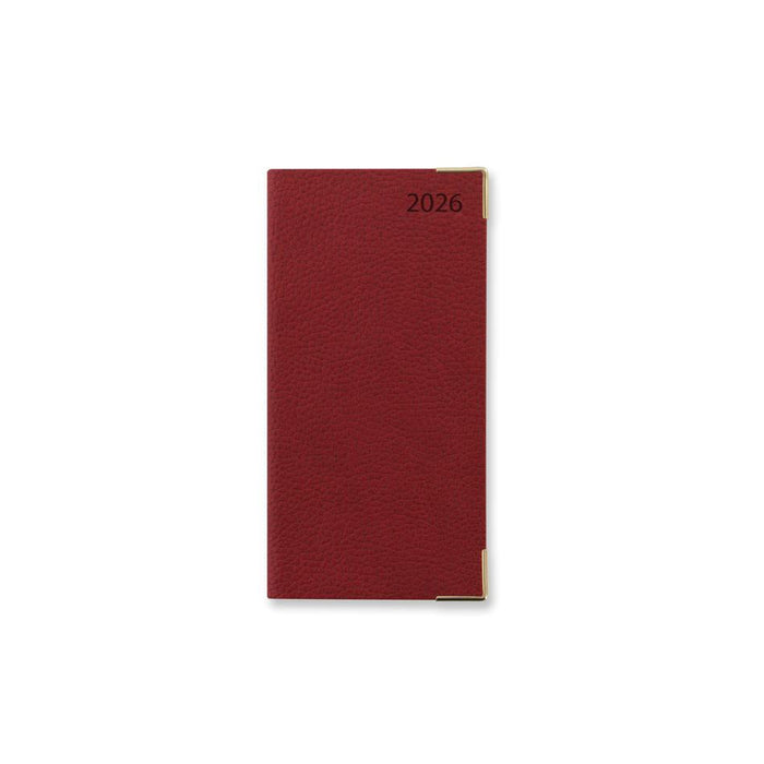 Letts Connoisseur Slim Diary WTV Red 2026 1001624_1