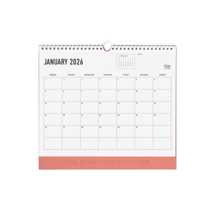 Letts Conscious Wall Calendar 300x270mm Clay 2026_1