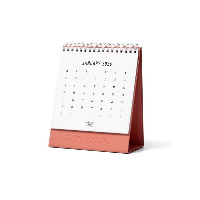 Letts Desk Calendar Conscious 150x180mm Clay 2026_1