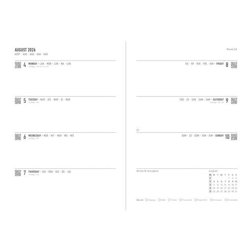 Letts La Belle A5 Diary Green 2026 - Day to Page, Hard Cover_2
