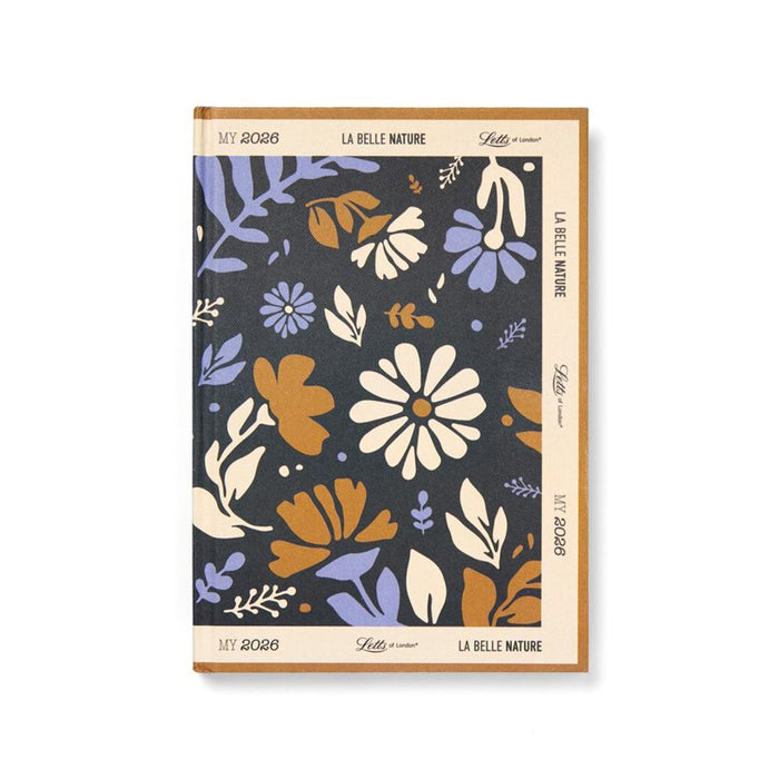 Letts La Belle Nature A5 Diary Blue 2026 Week to View_1