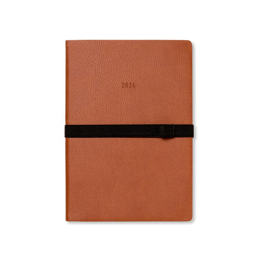 Letts Oslo A5 Diary Tan Faux-Leather Week to View 2026_1