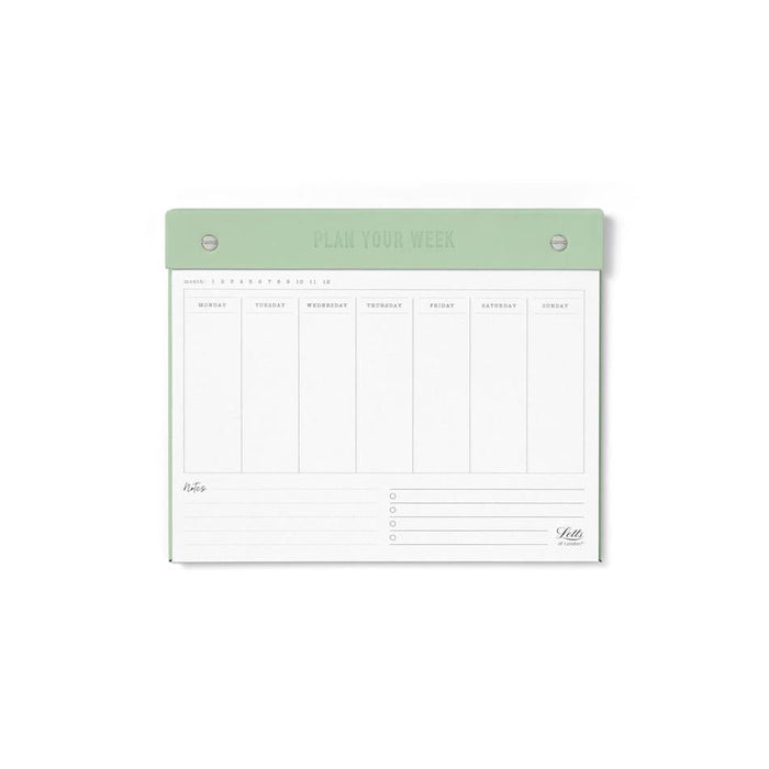 Letts Undated Weekly Planner 250mm x 200mm Sage L990251_1