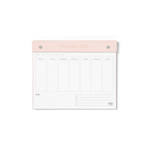 Letts Undated Weekly Planner 250x200mm Rosewater L990254_1