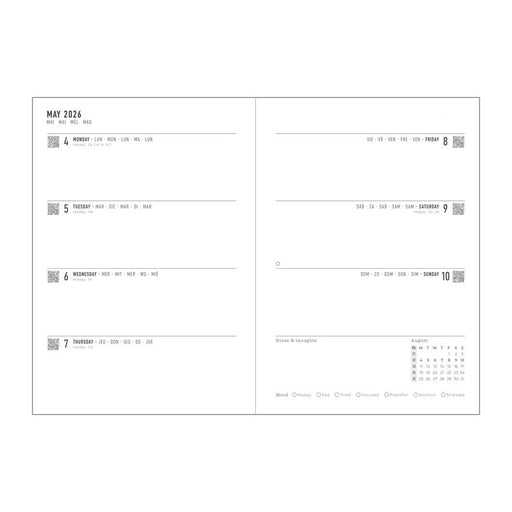 Letts of London Diary Celebrate A5 WTV Grey 2026 1001599_2