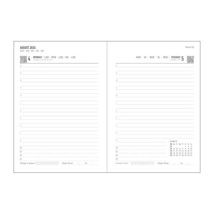 Letts of London Diary Conscious A6 DTP Clay 2026 1001611_2