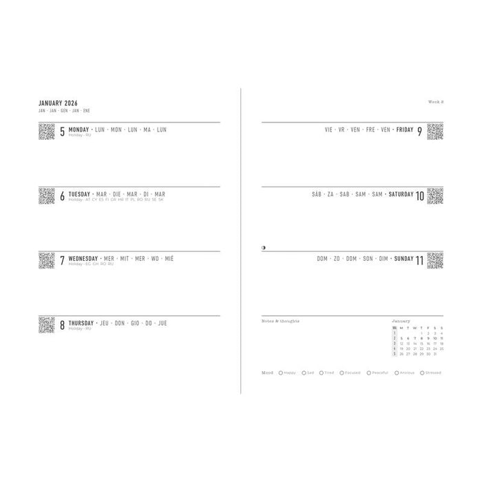 Letts of London Diary Conscious Evergreen A6 WTV Clay 2026 1001631_2