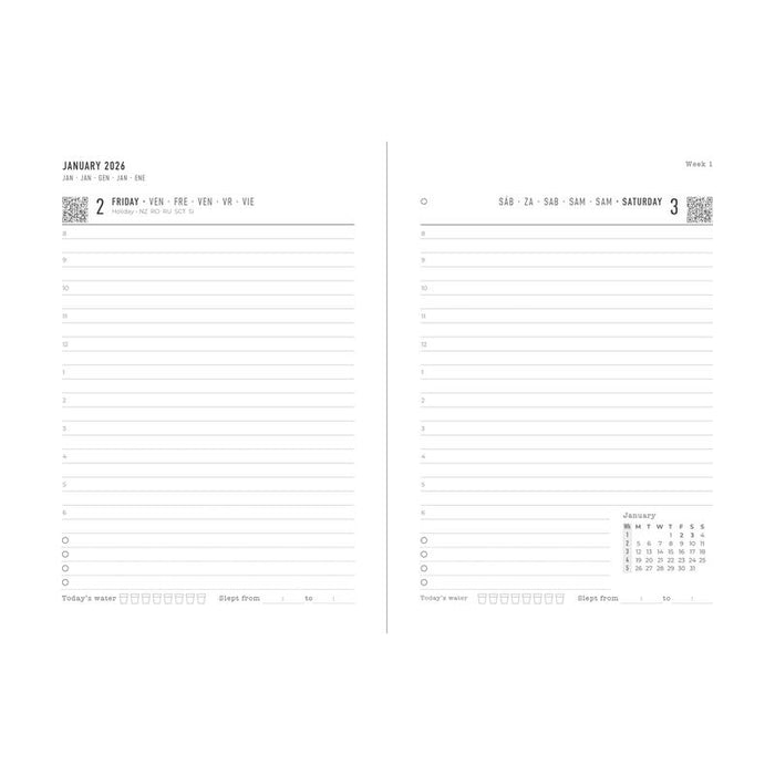 Letts of London Diary Gradient A6 DTP Appts Blue 2026 1001649_2