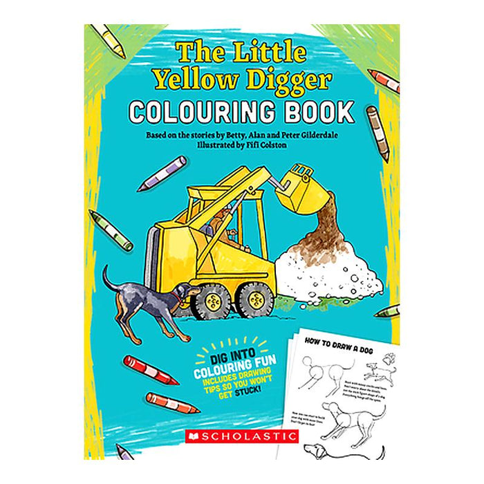 Little yellow Digger Colouring Book, The_1