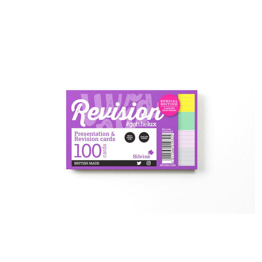 Luxpad 5x3" Revision Cards - 100 Assorted Colors LUX553LE_1