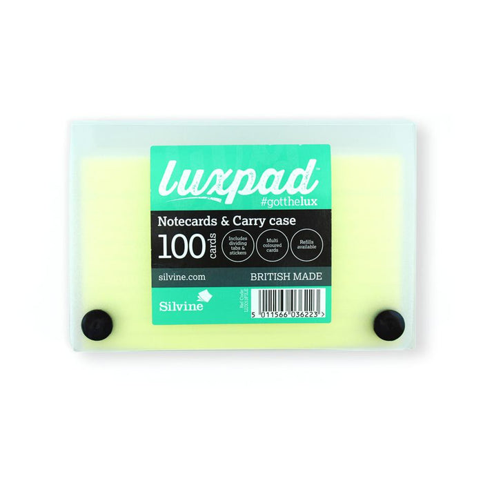 Luxpad Notecards & Case 5x3" Assorted Colors LUX53FILE_1
