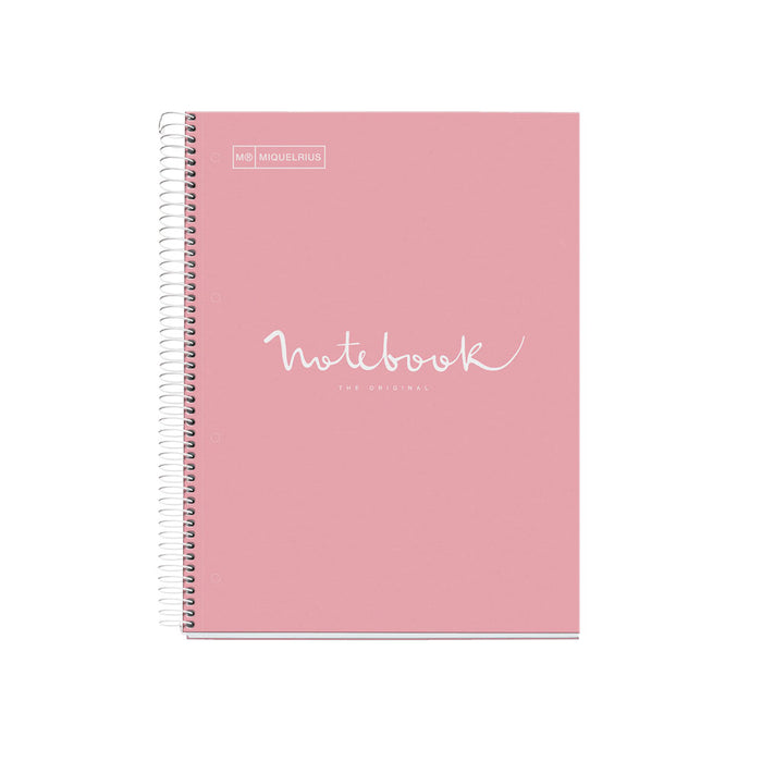 Miquelrius Notebook 5 Subject 120 Leaf A4 Ruled Emotions Pink