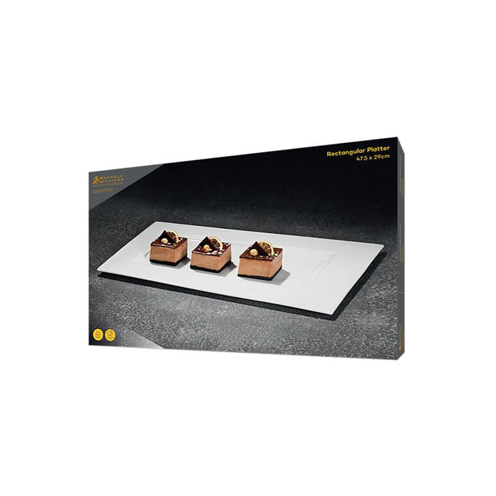 Maxwell & Williams Cashmere Rectangular Platter Gift Boxed White 47.5x29cm RF0004_3