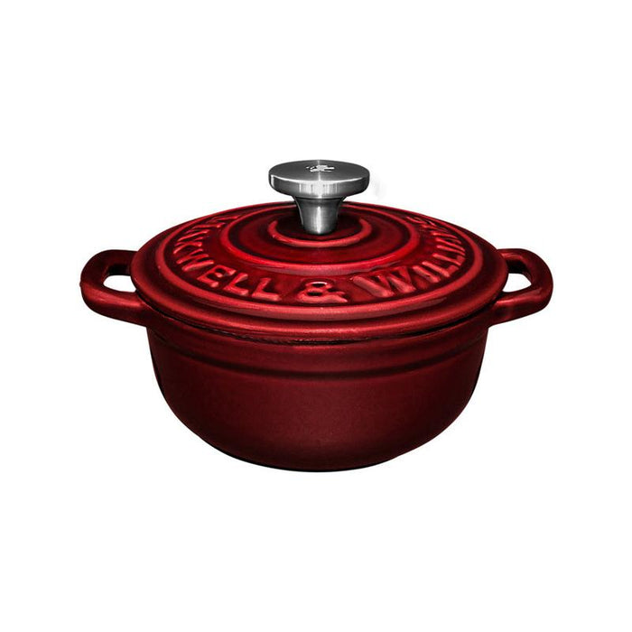 Maxwell & Williams Cast Iron Cocotte / 260ML Gift Boxed Merlot 9.5cm SE0032_1