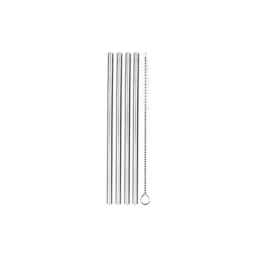 Maxwell & Williams Cocktail & Co Reusable Cocktail Straw With Brush Set of 4 LU0173_1