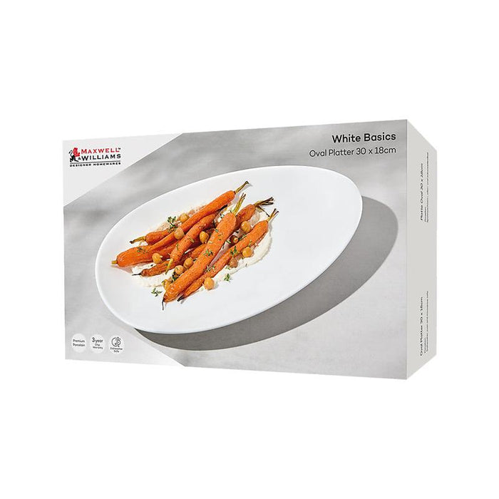 Maxwell & Williams White Basics Oval Platter 30x18cm_3