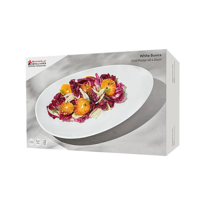 Maxwell & Williams White Basics Oval Platter 40x24cm Gift Boxed_3