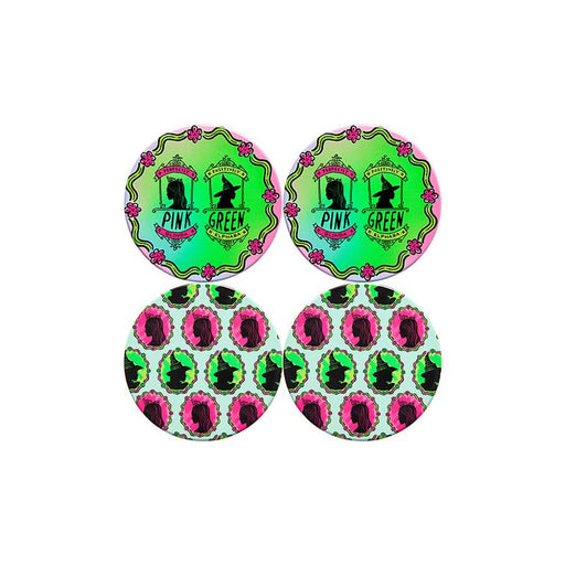 Maxwell & Williams Wicked Coaster Set 10cm Green & Pink_1