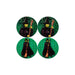 Maxwell & Williams Wicked Coaster Set of 4 - Green 10cm_1